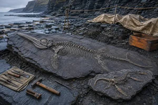Mary Anning - skamieniałości morskich gadów